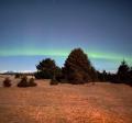 Aurora over the Gustavus beach 