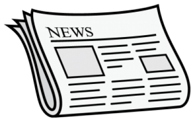 Cartoon type drawing of a newspaper