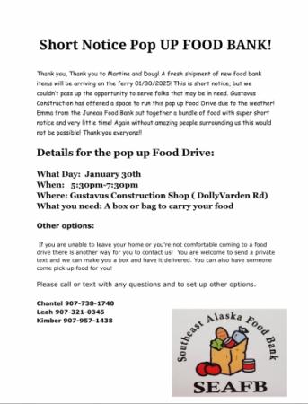 Pop Up Food bank