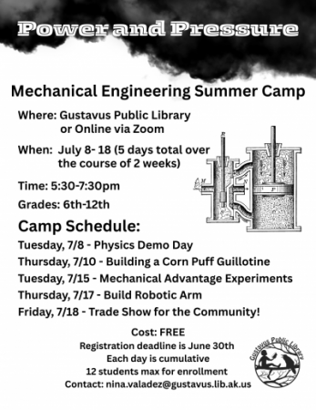 Mechanical Engineering Summer Camp, Grades 6th-12th