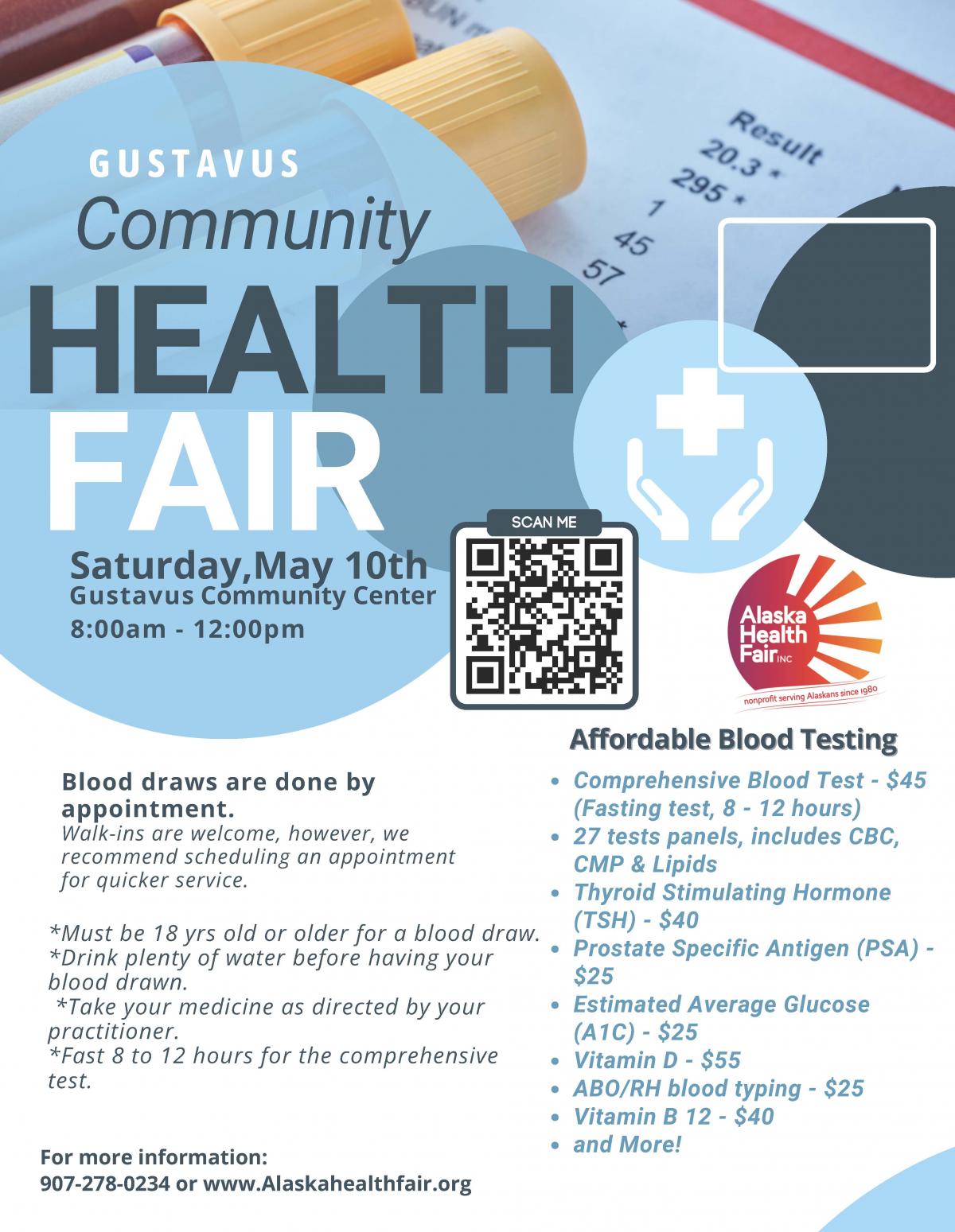 flyer with health fair info 